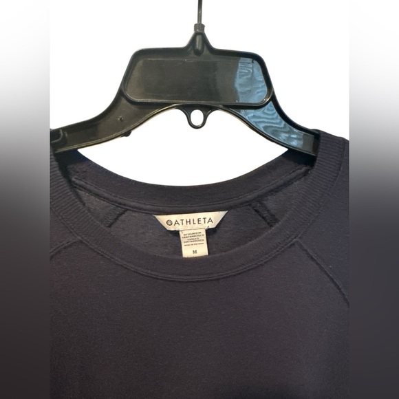 Athleta Mindset Sweatshirt Size Medium Navy Blue - Picture 4 of 7